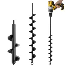 花园松土麻花钻园林工具合金螺旋地钻挖坑种植工具种菜打坑钻头