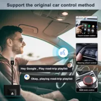Беспроводной адапкер carplay Android auto автомобильная машина подключен проводной в беспроводной адапкер carplay