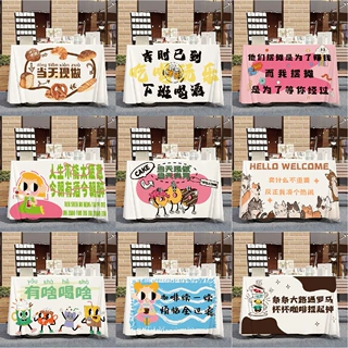 摆摊桌布集市挂布 招牌台布咖啡饮品面包小车布夜市摆摊专用桌布