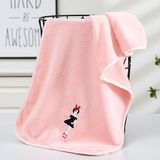 Коралловое банное полотенце, комплект, мягкие милые влажные салфетки для умывания, с вышивкой, 3 предмета, домашний декор, хорошо впитывает воду