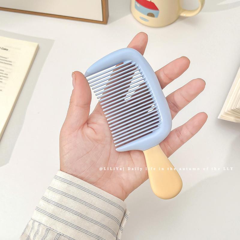 見栄えの良いアイスクリーム帯電防止小中歯子供用コーム厚くて耐久性のある家庭用ポータブルポケットコーム|undefined