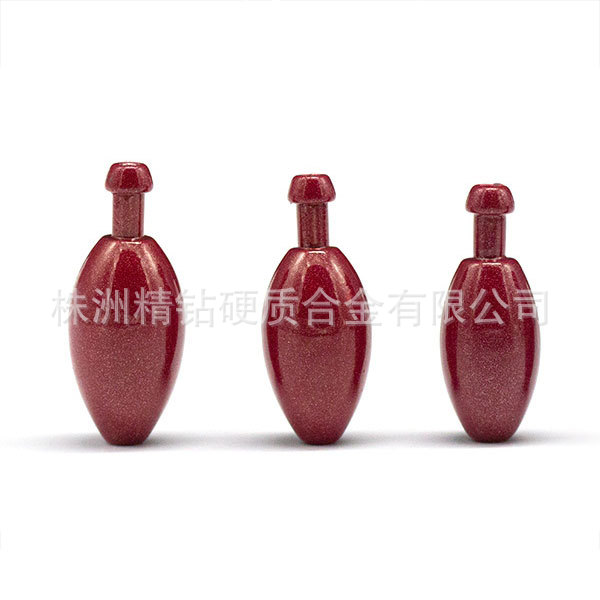 红色带尾子弹头型钨渔坠 比重高 体积小 上钓率高7g~56g
