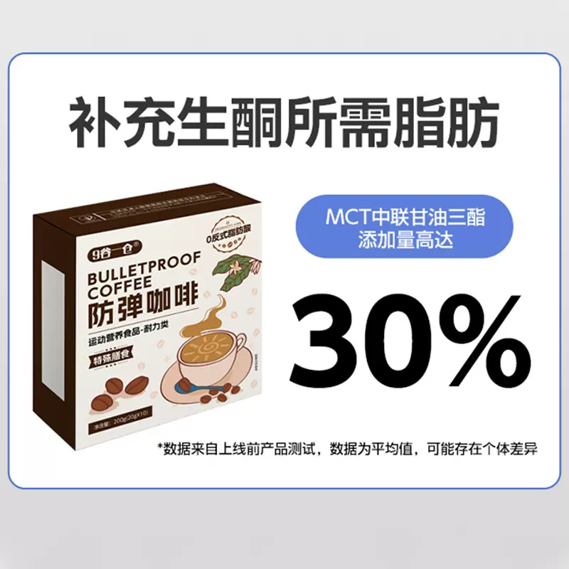 特膳MCT生酮咖啡代餐粉早餐饱腹特别添加多种维生素矿物质素奶咖