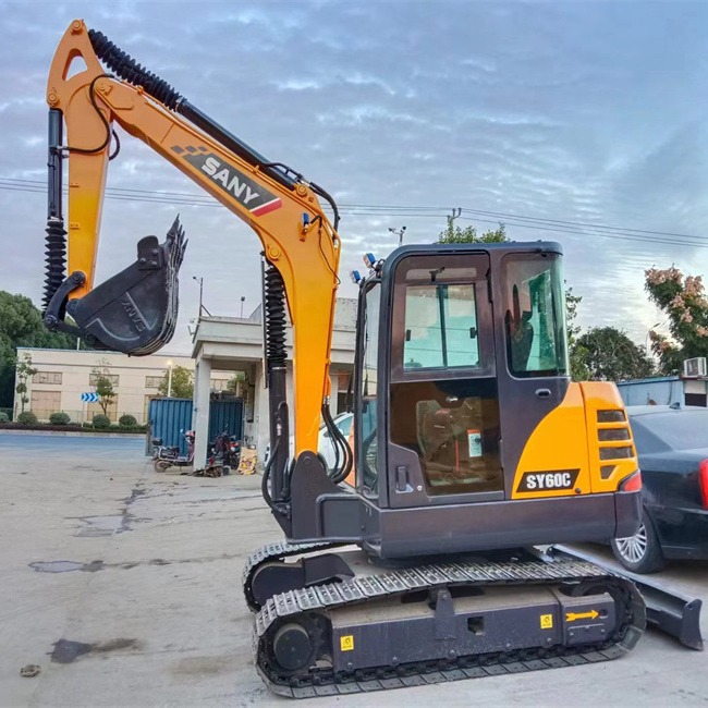 Exportación de Australia buena alta eficiencia noventa por ciento nueva excavadora de segunda mano SY60C SY75C
