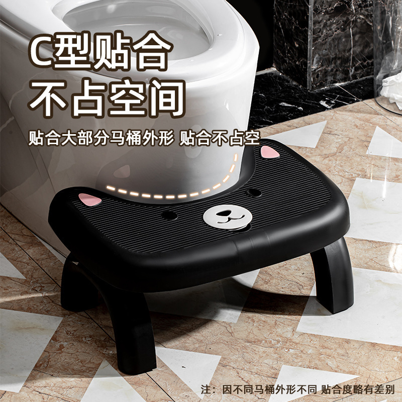 トイレスツール、バスルームアロマセラピー折りたたみフットスツール、しゃがみ用折りたたみ式フットスツール、高さと厚みのある滑り止めフットスツール|undefined
