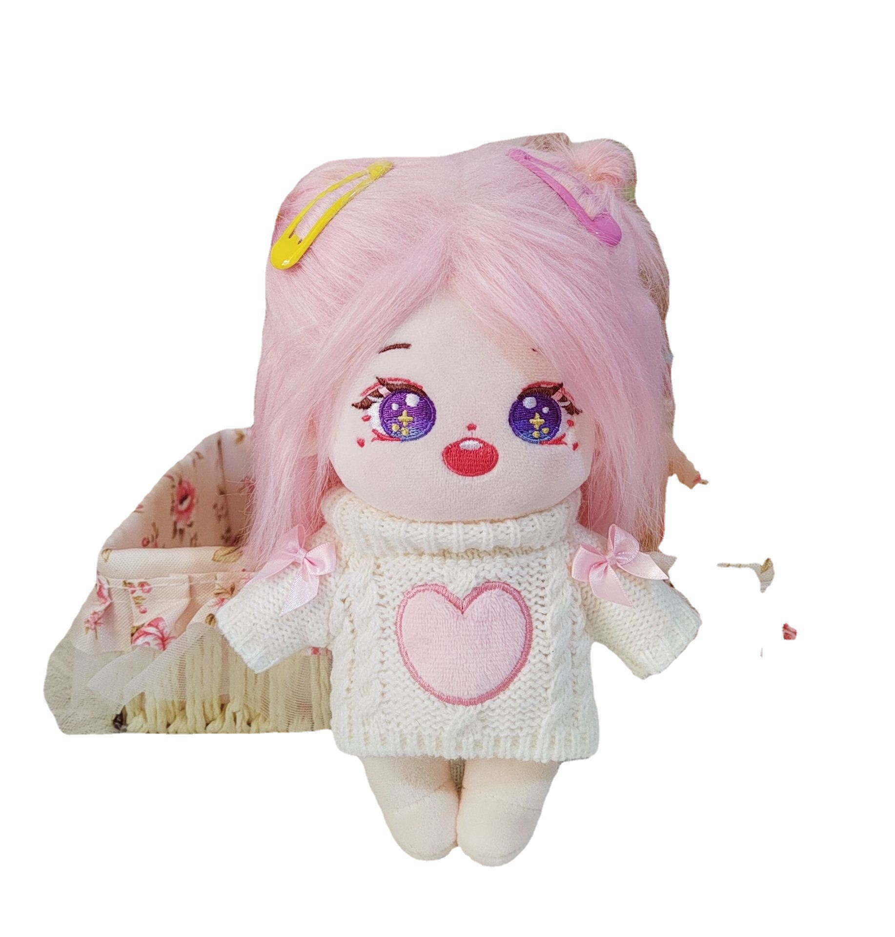 20cm ropa de bebé algodón muñeca amor suéter prendas de punto ropa hecha a mano