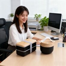 饭盒微波炉专用上班族家用冰箱餐盒餐具勺子汤碗学生便当盒套装