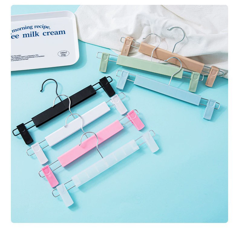 Вешалка для брюк с прочными зажимами, вешалка в стиле JK для домашнего использования, матовая вешалка для брюк, нескользящая, бесследная вешалка для брюк с двойными зажимами.