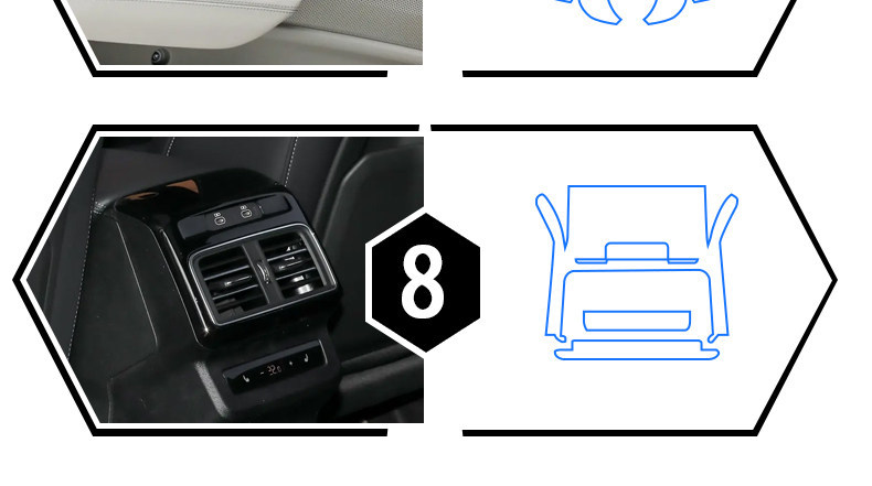 Suitable for 26 Models of Audi Q5L Navigation Screen Film, Center Console Gear Shift Film, Interior Protective Film, and Decorative Modification