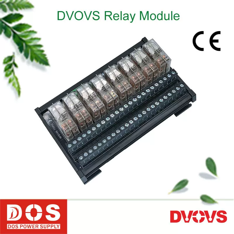 8位两开两闭继电器模组替换中间继电器24V电流10A型号RAM08C-2C10