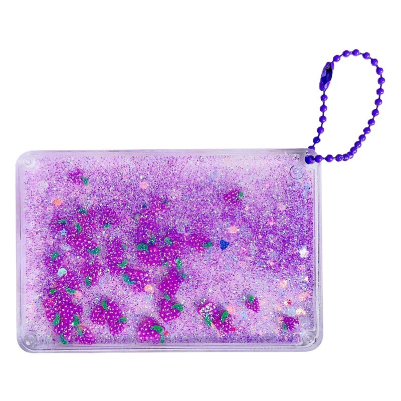 Заполненный маслом Забавный зыбучий песок слизь карта кирпич фрукты зыбучий песок слизь тарелка DIY акриловый брелок аксессуары слизь карта Чак