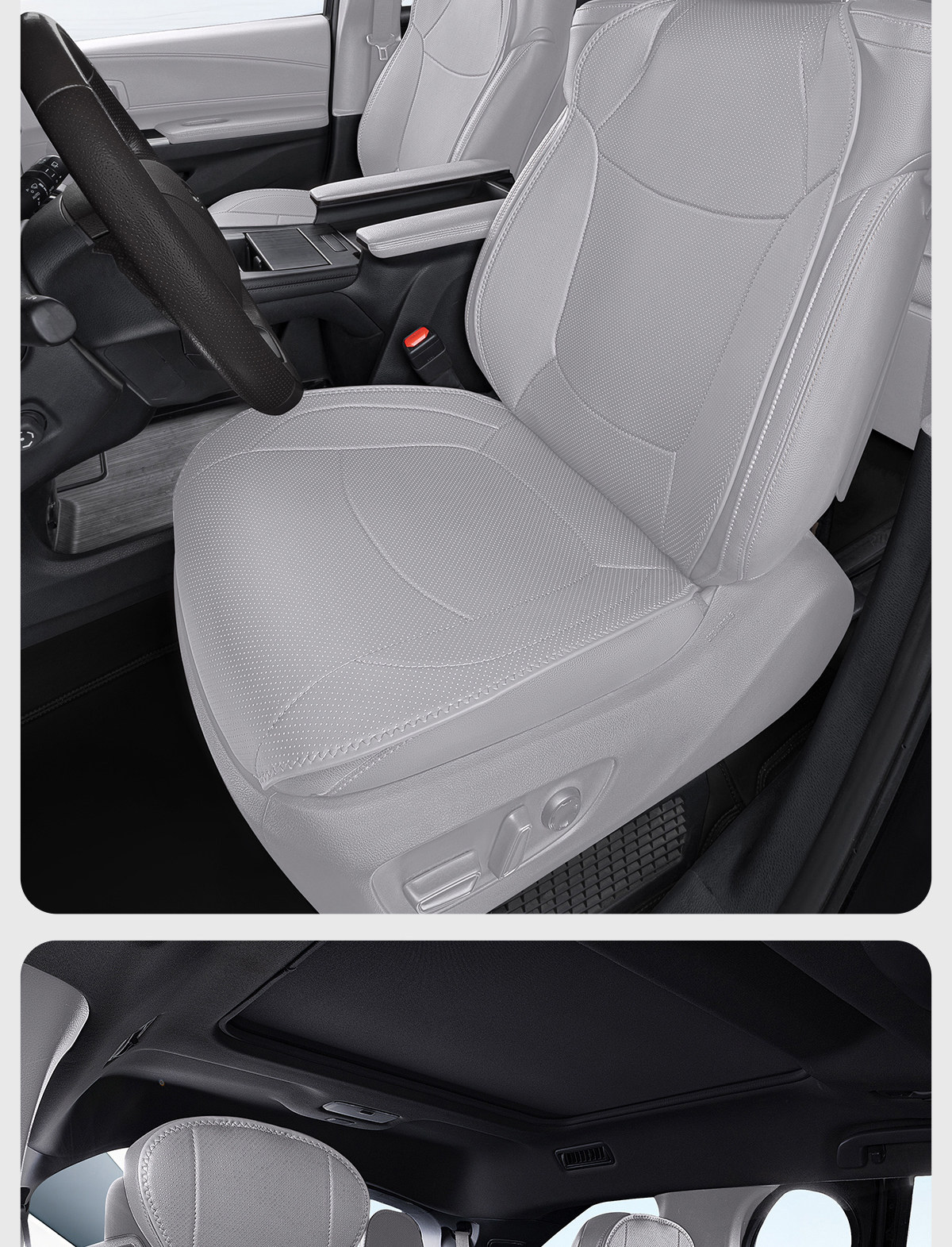 Suitable for Toyota Sienna Seat Cushions, Car-Specific Seat Covers for Granvia, Complete Set of Seat Cushion Modification Parts