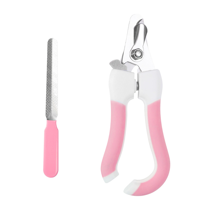 En stock al por mayor Taotao gancho para mascotas cómodo cortaúñas para mascotas con archivo de plástico perro cortaúñas tamaño pequeño