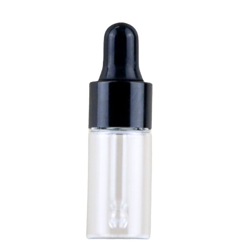 1ml small essential oil bottle, 5ml transparent screw-top dropper glass bottle, sample packaging trial use essence essence bottle
