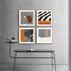 オレンジ色の装飾画の正方形の壁画の現代の簡単な絵の軽い豪華な掛け画の客間のソファーの背景の壁のメーカーの卸売り
