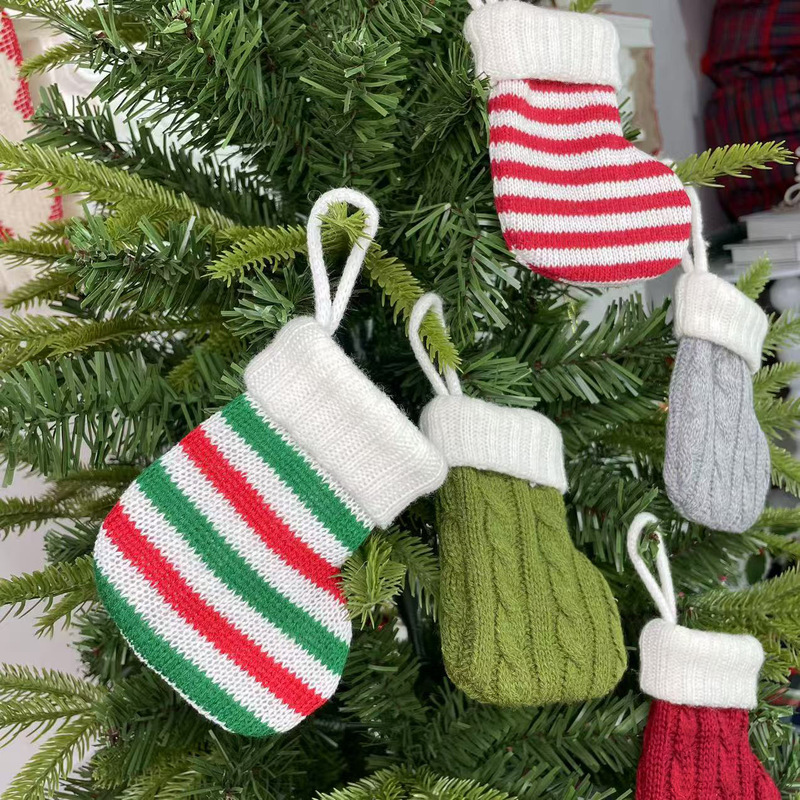 クリスマス装飾用品 クリスマスカトラリーセット ミニクリスマスソックスペンダント クリスマスツリー装飾ソックスペンダント|undefined