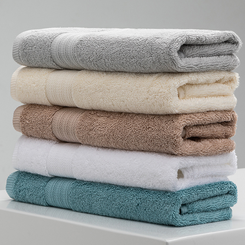 五星級酒店白色毛巾純棉洗臉家用中號大人男女洗澡吸水速干不掉毛