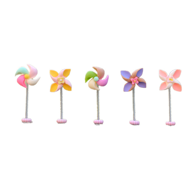 2024 nuevo molino de viento pequeño, giroscopio giratorio, decoraciones creativas, adornos pequeños, consola central, accesorios de automóvil, damas lindas