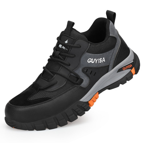 Summer Insulated Men's Shoes, Breathable, Anti-Pound, Anti-Puncture, Soft Sole, Protective Steel Toe Cap, 10KV Electrician Shoes