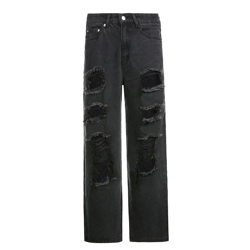 Fried Street Raw Hem Ripped Jeans - Pants - Uniqistic.com