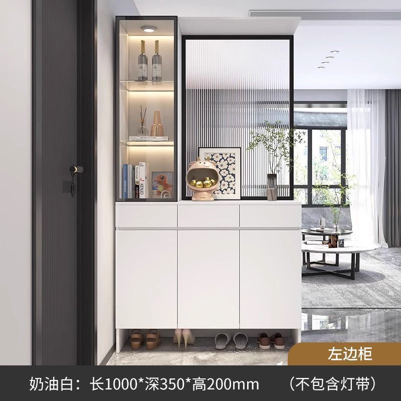 エントリーパーティションキャビネット、ワインキャビネット、モダンでシンプルな長虹ガラススクリーンキャビネット、エントランスキャビネット、シューズキャビネット、一体型リビングルーム|undefined