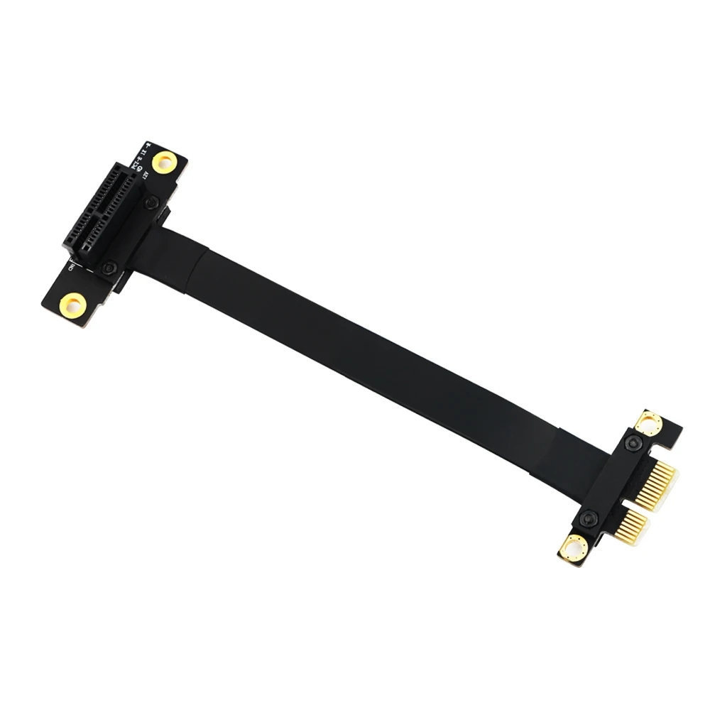 PCIE extension cable small slot PCI-E 3.0 adapter cable sound card network card PCIE x1 to x1 connection cable 90 degrees