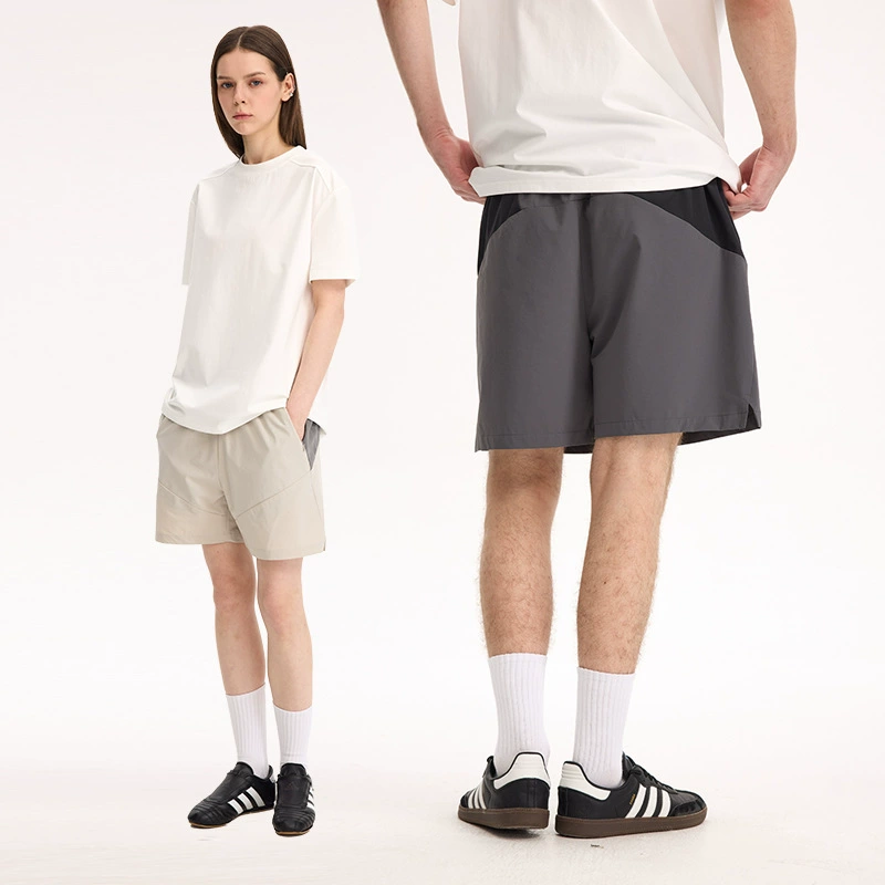 Summer travel light and thin elastic breathable quick dry sports shorts for camping for hiking