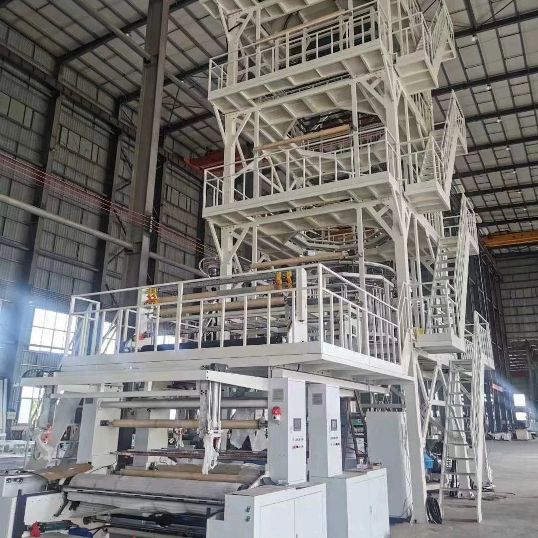 Производители продают двухслойную машину для выдувания пленки с экструзной пленкой высокоскоростной HDPE LDPE машина для выдувания пленки для сельскохозяйственной пленки