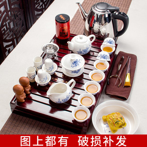 小型家用茶具套装紫砂功夫茶整套带烧水小套带茶盘客厅茶艺茶海
