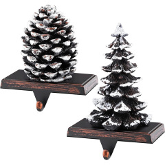 2025年越境新商品 クリスマス松ぼっくり クリスマスツリー ソックスハンガー ホリデーウィンドウ クリスマスソックスフック デスクトップデコレーション
