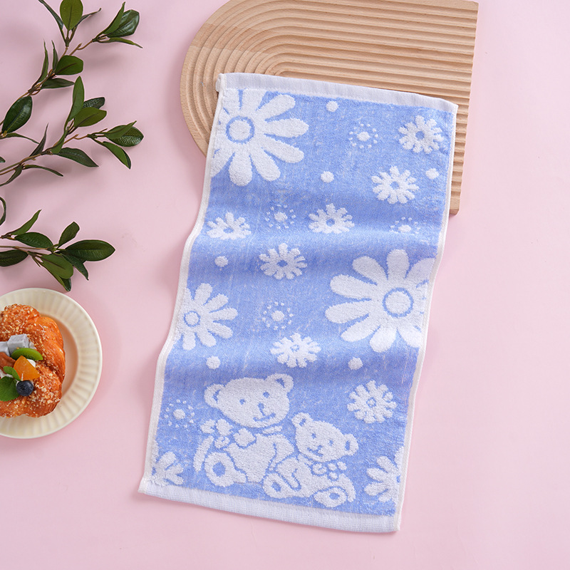 Serviette pour enfants en fibres de bambou et coton, petite serviette pour le visage, douce et non pelucheuse, vente en gros_voghion.com