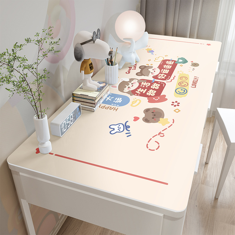 Ins estilo de dibujos animados estera de mesa grande impermeable alfombrilla de ratón estera de escritura estudiante dormitorio estera de escritorio linda chica corazón