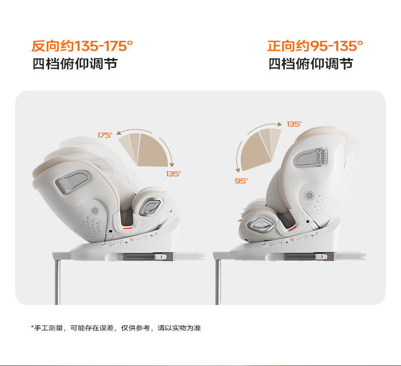Heekin Smart Ventilation Car Child Safety Seat for Infants and Babies, Suitable for Ages 0 to 12, with Reclining Feature
