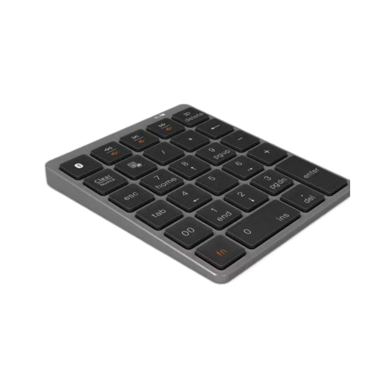ワイヤレス Bluetooth オフィス テンキー 28 キー 充電式 ミニ ユニバーサル 防水 軽量 ノートブック アルミニウム合金