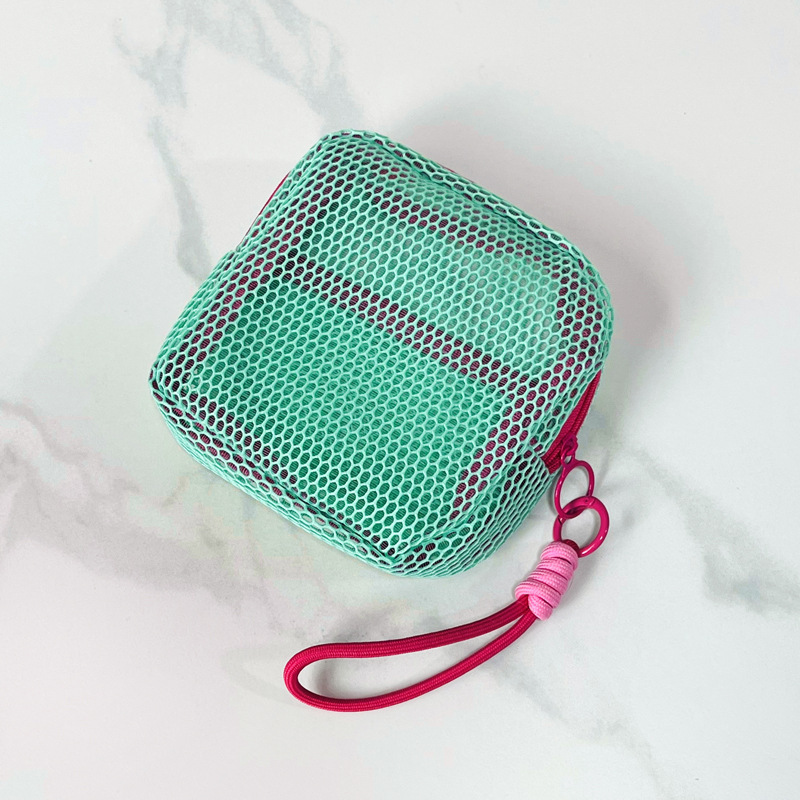 Bolsa de tofu de malla de dopamina superligera de malla de maquillaje bolsa de almacenamiento multipropósito de gran capacidad de comercio exterior transfronterizo
