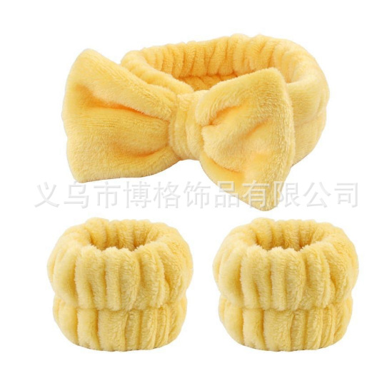 Amazon popular banda de pelo de las mujeres cara impermeable correa de muñeca traje arco simple banda de pelo accesorios para el cabello cabeza