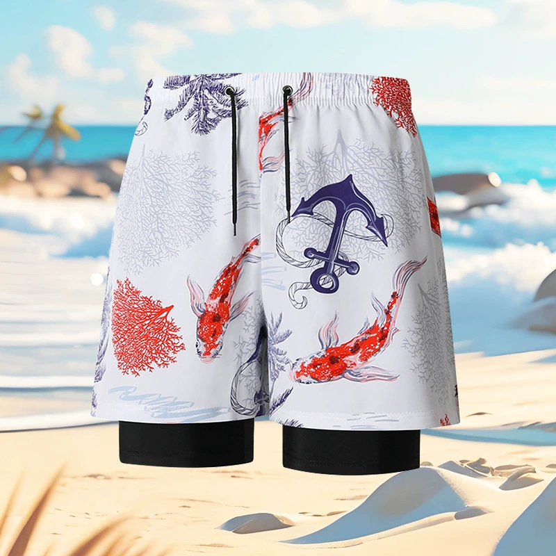 Breathable quick dry beach trousers for swimming, plus size