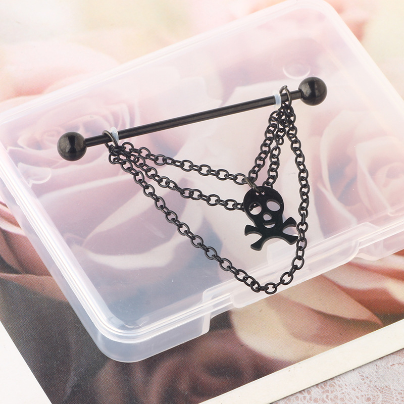 Pointed titanium steel lip stud product view