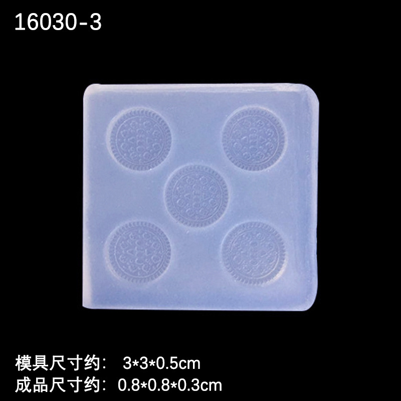 Mini oreo galleta cuerno huevo pastel galleta modelado DIY arcilla alimentos y jugar silicona molde arcilla Decoración