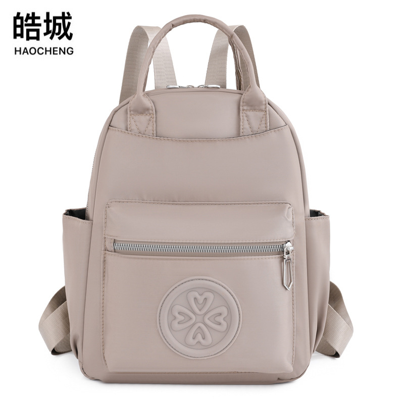 Spot wholesale 2023 nueva mochila Oxford casual para mujer, mochila de viaje de gran capacidad simple de moda