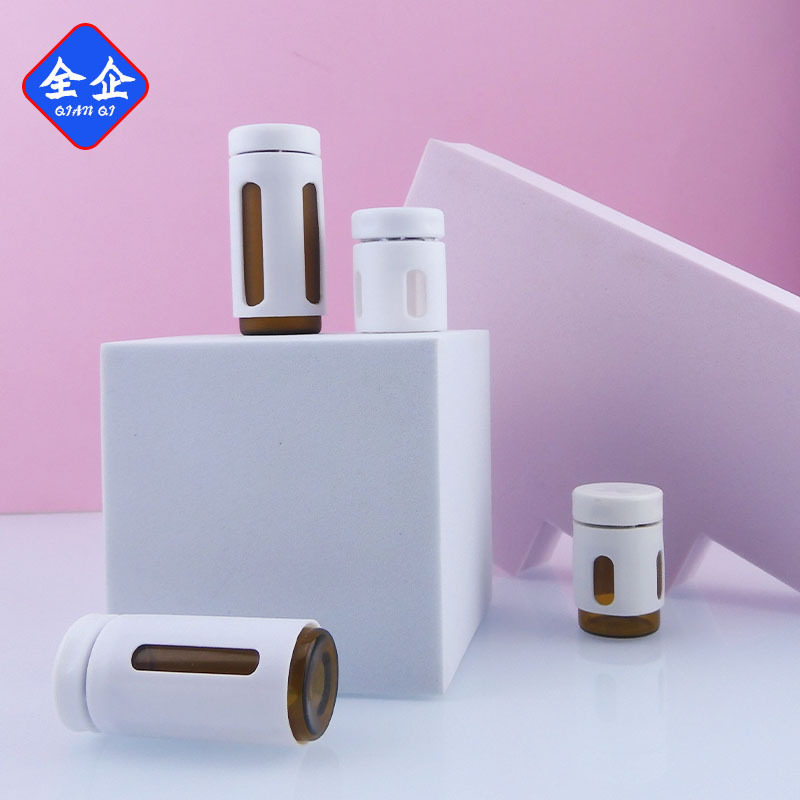 现货供应新款透明西林瓶10ml外罩茶色西林瓶精华原液安瓶包材|undefined