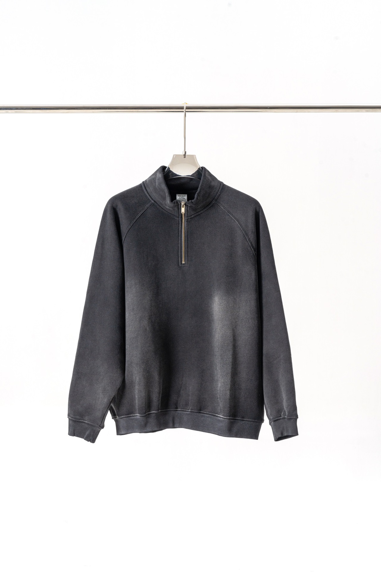 Men's Sweatshirt Half Zip Raglan Sleeve Oversize Sweater Jacket_voghion.com