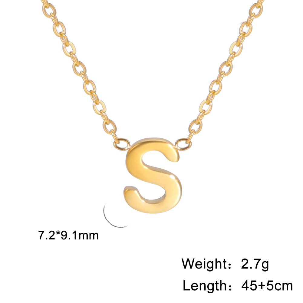 Golden, letter S