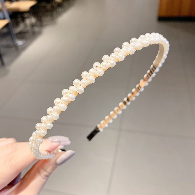 Retro francés de alto nivel sensación de perla fijación de cabello temperamento femenino de presión de cabello universal fijación de cabello no es fácil de caer tarjeta de cabello