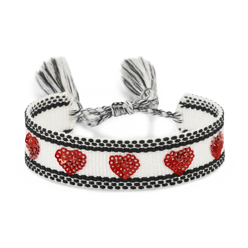 7g Weight Stretch Adjustable Clasp Closure Type Drawstring Bracelets Classification Polyester Chain Material Cord String Chain Type 1 Piece Quantity Holiday, Daily Occasion cord Material Devil's Eye, Heart Shape Pattern All Seasons Season Women's Gender Casual Style, Simple Style style Casual Style Simple Style Devil's Eye Heart Shape Cord Cord String Stretch Adjustable String Bracelets Wholesale 11