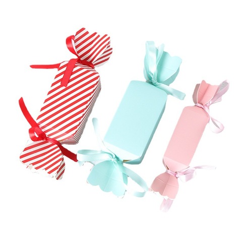 Creative wedding supplies vase fish tail fruit wedding candy box high-end double-head packaging candy paper box wholesale