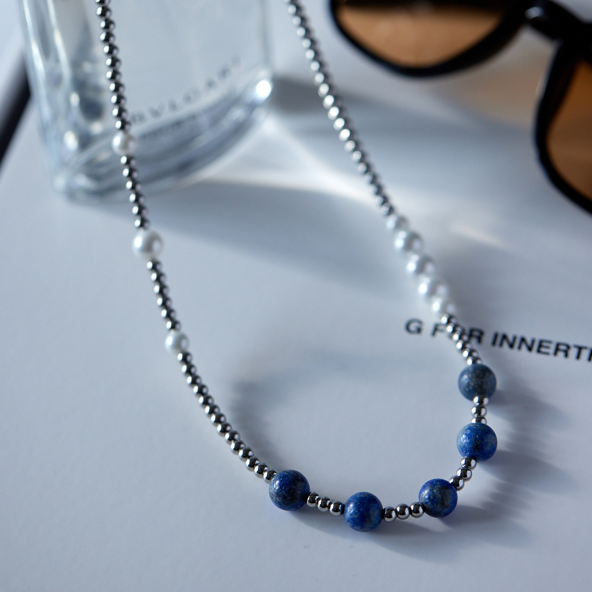 Brand small design fashionable necklace from pearl