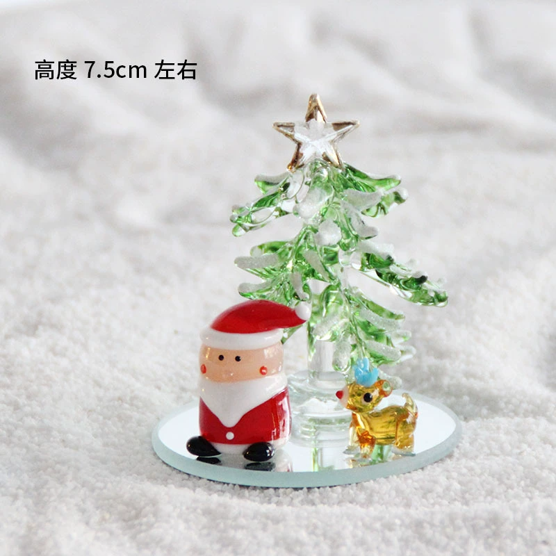 Glass holiday ornament, assorted gift box styles, handmade fragile decorations 4.5–13 cm