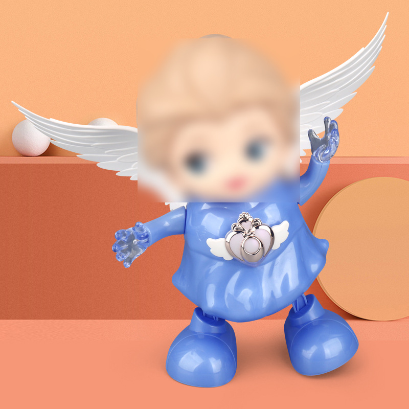 Tiktok misma eléctrica cantando bailando pequeña princesa música swing luz bailando robot chica regalo