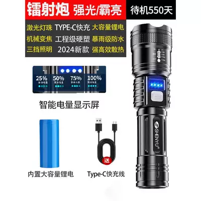 5 New High-Intensity Special Forces UV fənərlər - bright-wick-super-long-battery-life-12500mwh-stepless-zoom-three-speed-dimming